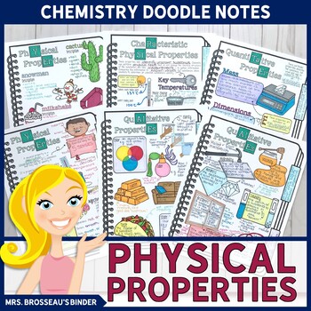 Preview of Physical Properties Doodle Notes | Science Doodle Notes for Chemistry