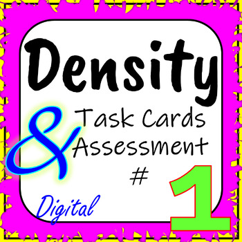 Preview of Physical Properties of Matter: Density Interactive Task Cards/Assessment #1