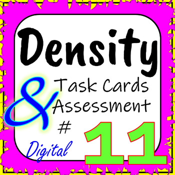 Preview of Physical Properties of Matter: Density Interactive Task Cards/Assessment #11