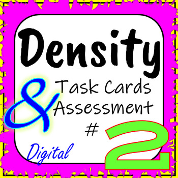 Preview of Physical Properties of Matter: Density Interactive Task Cards/Assessment #2