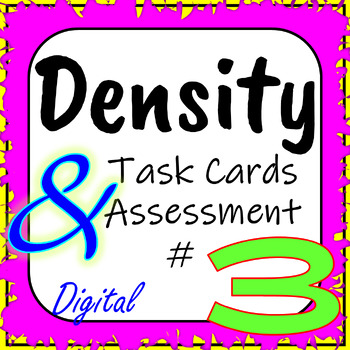 Preview of Physical Properties of Matter: Density Interactive Task Cards/Assessment #3