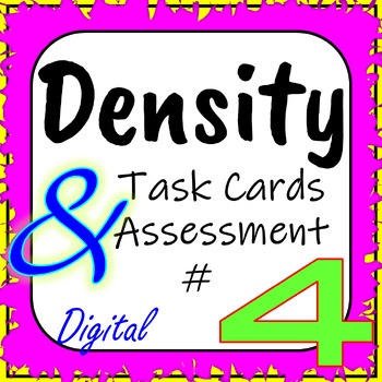 Preview of Physical Properties of Matter: Density Interactive Task Cards/Assessment #4