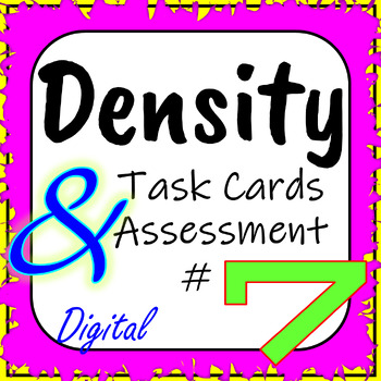 Preview of Physical Properties of Matter: Density Interactive Task Cards/Assessment #7