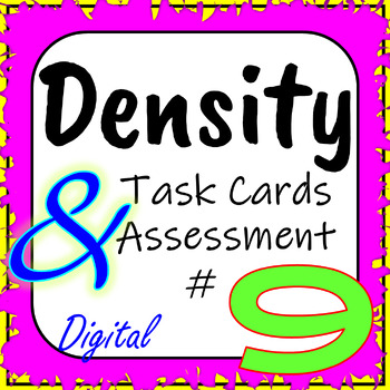 Preview of Physical Properties of Matter: Density Interactive Task Cards/Assessment #9