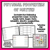 Physical Properties of Matter Foldable Interactive Notebook
