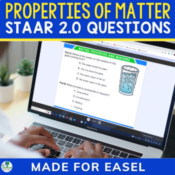 Preview of Physical Properties of Matter + Mixtures Review Activity | Test Prep STAAR 2.0