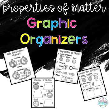 Preview of Physical Properties of Matter Notes and Graphic Organizers-Science Volume 1