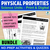 Physical Properties of Matter Science Reading Comprehensio