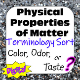 Physical Properties of Matter Terminology Sort: Color, Odo