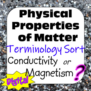 Preview of Physical Properties of Matter Terminology Sort: Conductivity or Magnetism