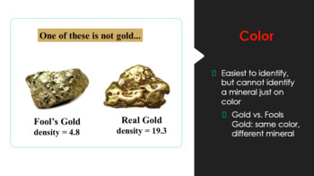 Preview of Physical Properties of Minerals PowerPoint, Note Template, & Wordsearch