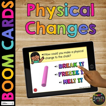Preview of Physical Property Changes of Matter BOOM CARDS™ Digital Learning Game