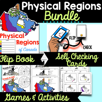 Preview of Physical Regions of Canada BUNDLE