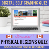 Physical Regions of Canada - Digital Self Grading Quiz | O