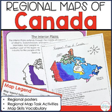 Regions of Canada Map Activities