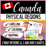 Physical Regions of Canada: Mapping & Coloring Activity, G