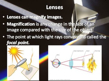 Physical Science: 16.4 Refraction, Lenses, and Prisms | TpT