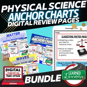 Preview of Physical Science Anchor Charts BUNDLE (Physical Science Bundle) NGSS Posters