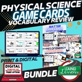 Physical Science Game Cards BUNDLE, Physical Science Vocab