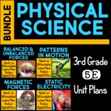 Physical Science 5E Unit Plans BUNDLE for Third Grade
