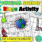 Physical Science Bingo Coloring Activity- END of the Year
