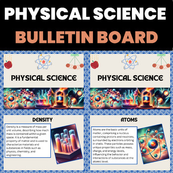 Preview of Physical Science Bulletin Board | Physics Bulletin Board | Basic Concepts