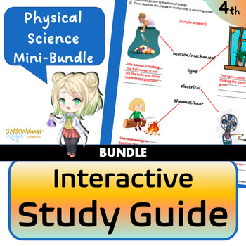 Preview of Physical Science Bundle - Florida Science Interactive Study Guide 4th