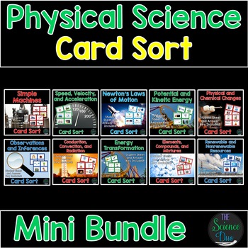 Preview of Physical Science Card Sort Bundle