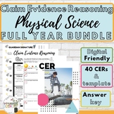 Physical Science Claim Evidence Reasoning For Middle School (CER)