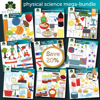 Preview of Physical Science Clip Art Mega-bundle