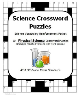 Preview of Physical Science Crossword Puzzles