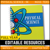Physical Science PowerPoint Notes & Chapter Tests Bundle - Distance Learning