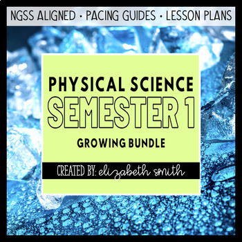 Preview of Physical Science PowerPoints, Worksheets, Activities, & Labs (Chemistry Bundle)