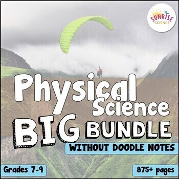 Preview of Physical Science Curriculum WITHOUT Doodle Notes | Middle School Science