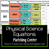 Physical Science Equations