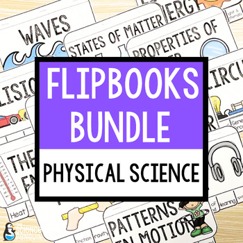 Preview of Physical Science Flipbook BUNDLE | Matter, Energy, and Force Booklets