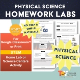 Physical Science Homework Experiments | Google Slides™ + Print