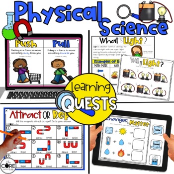 Preview of Physical Science Lesson Plans - Matter, Energy, Force Motion, Magnets Activities