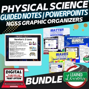 Preview of Physical Science Guided Notes and PowerPoints Physical Science Activity