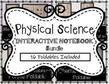 Preview of Physical Science Interactive Notebook Bundle (Foldables)