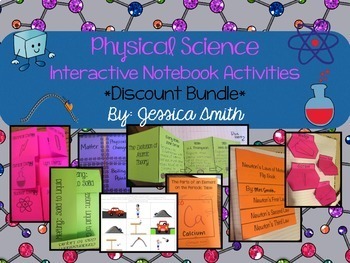 Preview of Physical Science Interactive Notebook Foldables BUNDLE