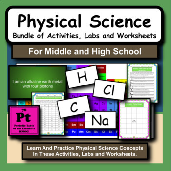 Preview of Physical Science Bundle of Activities, Labs and Worksheets
