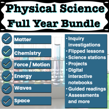 Physical Science Lesson Plans Growing Bundle