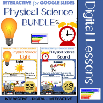 Preview of Physical Science: Light & Sound BUNDLE for Google Classroom