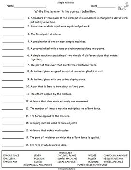 Physical Science Matching by Teaching Tykes | Teachers Pay Teachers