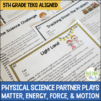 Preview of Physical Science Partner Plays about matter, energy, force, and motion