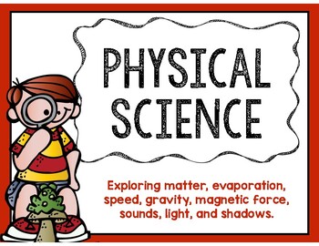 Preview of Physical Science - Matter, Evaporation, Speed, Gravity, Magnets, Sounds, Light