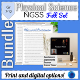 Physical Science NGSS Bozeman Video Worksheet Bundle| Boze
