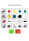 Physical Science - Objects & their properties AAC word mat