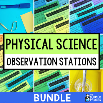 Preview of Matter, Forms of Energy, & Force and Motion Observation Stations Bundle